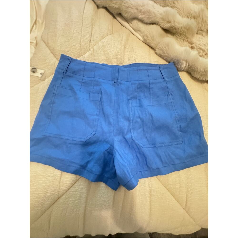 Anthropologie Light Blue Women's Cotton Shorts - Picture 3 of 5